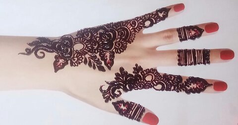 New beautiful stylish mehndi design 【very simple mehndi design and stylish mehndi design 】