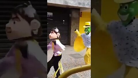 SUPER PULOS NINJAS DO FOFÃO, O MÁSKARA, PATATI E BEN10 DANÇANDO NA CARRETA DA ALEGRIA FURACÃO