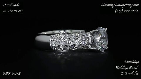 Handmade In The USA Diamond Engagement Ring BBR 397E Without Available Wedding Band