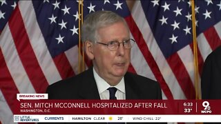 Sen. Mitch McConnell hospitalized after fall