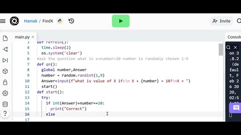 Python Tutorial - Find The value of X