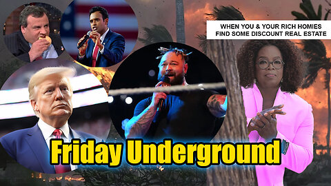 Friday Underground! Oprah did what?! Trump wins debate night & arrested next day! Bray Wyatt RIP