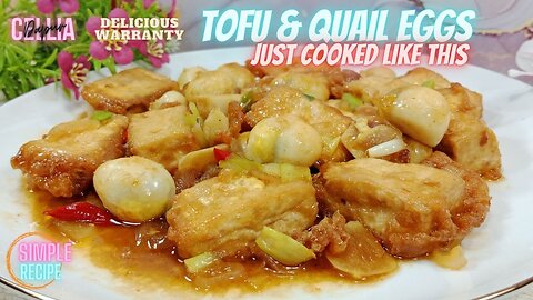 Even though it's only Tofu and Quail Eggs but when cooked like this, it's Really Delicious !!!