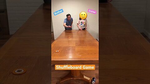 🔵 Brother VS. Sister 🟣 Shuffleboard Family Game 🏆