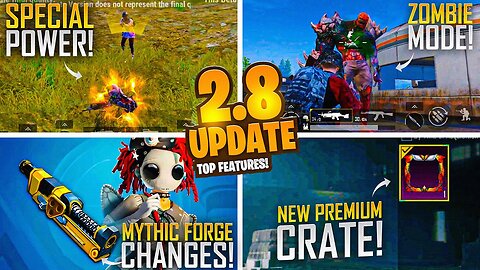 2.8 Update ALL NEW FEATURES | A3 Royale Pass, Zombie Edge Theme Mode | BGMI & PUBG 2.8 Update !