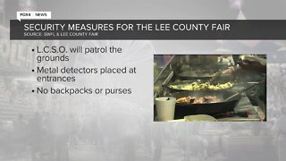 LEE COUNTY FAIR SECURITY MEASURES