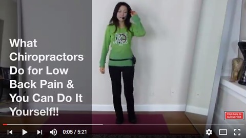 Must Watch This!! What Chiropractors Do for Low Back Pain and DIY!!