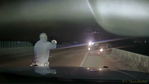 Dashcam shows driver fleeing from police then jumped off I-55 to his death