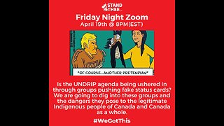 Stand4THEE Friday Night Zoom April 19th - Indigenous Identity Theft