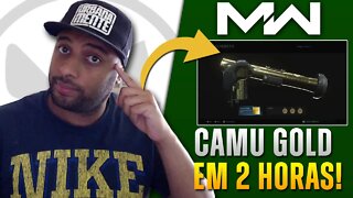 Como pegar CAMUFLAGEM OURO mais RÁPIDO nas BAZUCAS - COD MODERN WARFARE