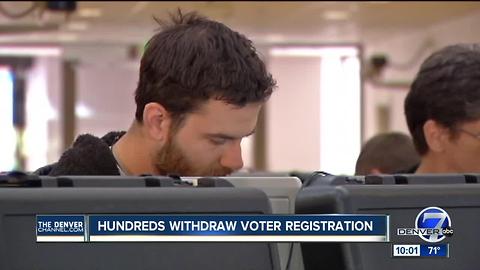 Hundreds withdraw Colorado voter registrations in response to compliance with commission request