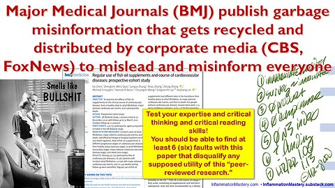 FoxNews misinforms everyone by recycling Garbage from British Medical Journal #bmj #nutrition