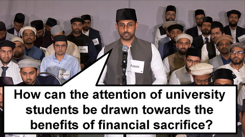 How can the attention of university students be drawn towards the benefits of financial sacrifice?