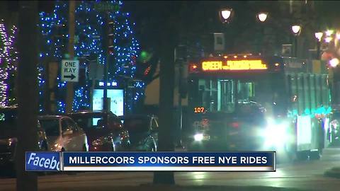 Miller Coors sponsors free rides for NYE