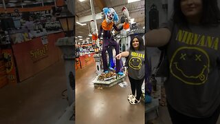 Creepy clown animatronic at Spirit Halloween