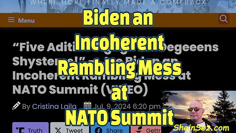 Biden an Incoherent Rambling Mess at NATO Summit-588