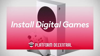 Download and Install digital games on Xbox Series S