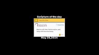 05/28/24 Scripture of the day