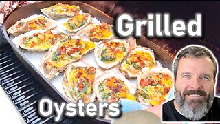 Grilled Oysters Rockefeller Recipe on the ASmoke AS700P Grill Smoker