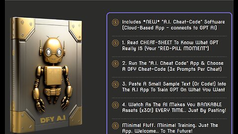DFY A.I Review, March 2023 , How He Can... Paste TEXT Into Chat-GPT