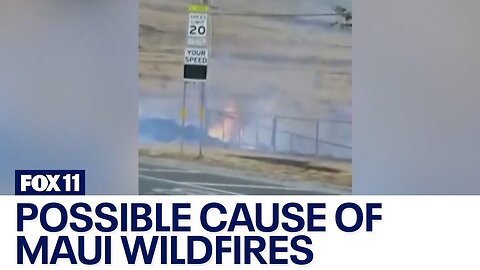 New video shows possible cause of deadly wildfires in Maui