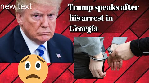 Donald Trump speaks after his arrest| Trump's|| News Today