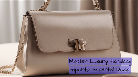 Unlocking the Secrets: Essential Documentation for Importing Luxury Handbags