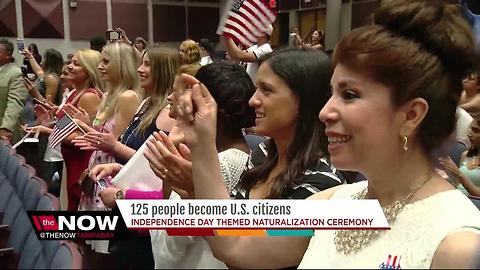 Independence Day themed naturalization ceremony