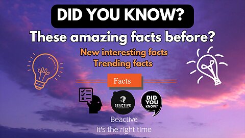 Did you know these amazing facts | new interesting facts | trending facts