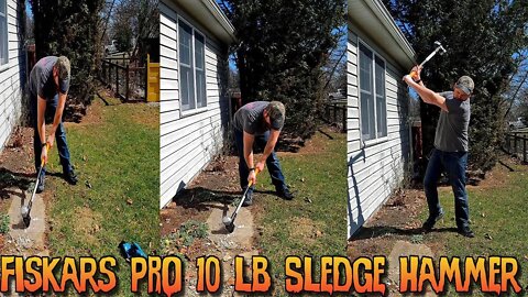 Fiskars PRO 10 lb Sledge Hammer Honest Testing And Review Video - Is Cheap BAD