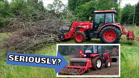 Branson Tractor (s)! RAIN, Illinois Homestead VLOG; 4wd Power, Fabricating, Tilling & planting