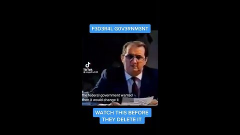 Must Watch Truth about Federal Government