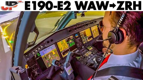 Warsaw to Zurich in Cockpit of the new Helvetic Embraer E190-E2