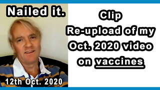 Prediction about vaccines - October 2020