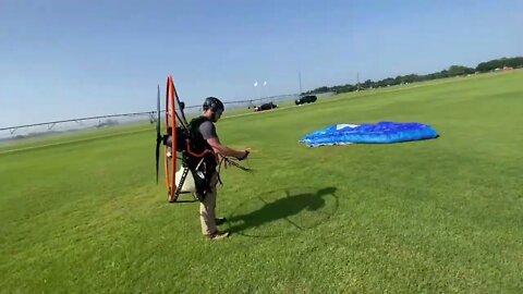 First paramotor flight - Paramotor Arkansas flight school