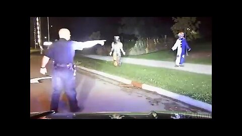 Creepy Clowns Arrest Caught On Police Dashcam