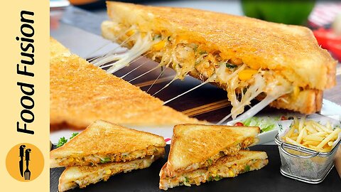 Schezwan Chilli Cheese Sandwich Recipe