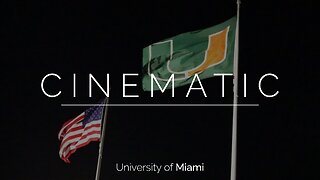 University of Miami Campus by night | CINEMATIC FOOTAGE