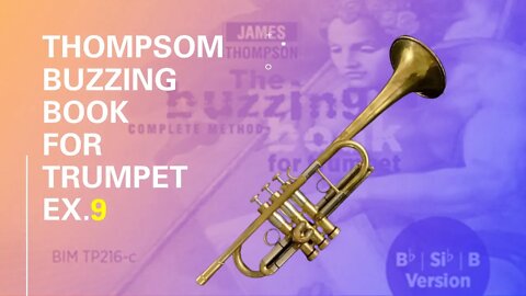🎺🎺 [TRUMPET WARM-UP] Mouthpiece Buzzing with (THOMPSON Buzzing Book Ex. 09) w/play-along for MEMBERS