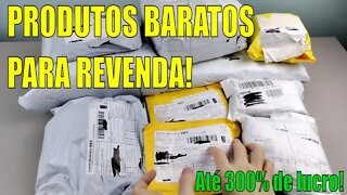 UNBOXING PRODUTOS BARATOS ALIEXPRESS E SHOPEE PARA REVENDA