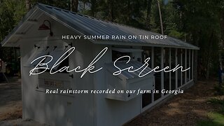 Rain Sounds for 8 Hours on Tin Roof, No ADS