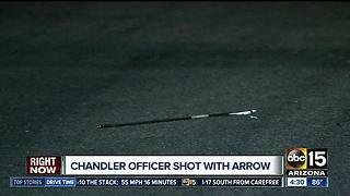 Suspect shoots Chandler police officer with an arrow