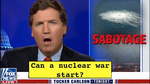 NORD STREAM PIPELINES HIT WITH EXPLOSIVE - Tucker Carlson (spanish subtitles))