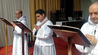 Cerimônia de Domingo de Ramos e canto do Evangelho da Paixão - Mosteiro da Santa Cruz