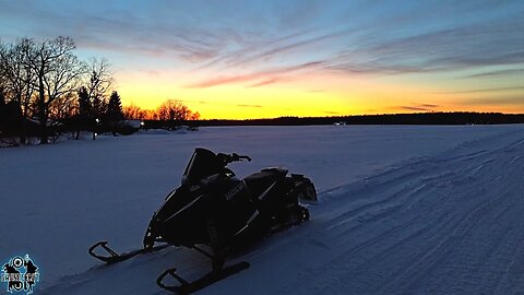 Sunset Snowmobile Trail Ride Goes Wrong...