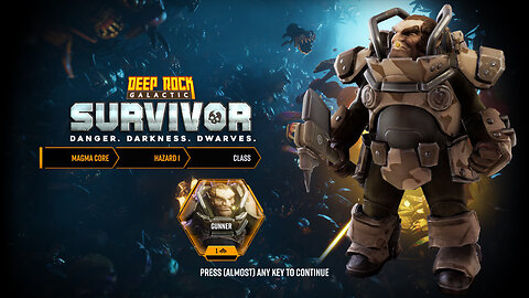 Deep Rock Galactic: Survivor - Magma Core Hazard 1 Complete (Gunner)