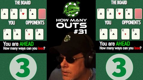 POKER OUTS QUIZ #31#poker #howmanyouts #pokerquiz #howtoplaypoker #quiz #onlinepoker