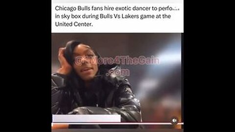CHICAGO BULLS FANS HIRE EXOTIC DANCER TO PERFORM AT THE BULLS VS LAKERS GAME
