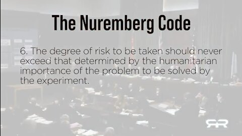 They have broken all 10 Nuremberg codes!