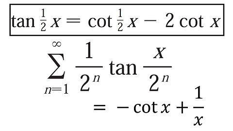 Problems Plus 3: Trigonometric Identity and Sum of Infinite Series